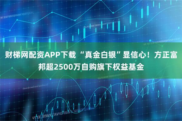 财梯网配资APP下载 “真金白银”显信心！方正富邦超2500万自购旗下权益基金