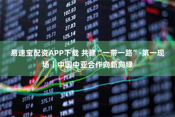 易速宝配资APP下载 共建“一带一路”·第一现场｜中国中亚合作向新向绿